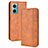 Funda de Cuero Cartera con Soporte Carcasa BY4 para Xiaomi Redmi 10 Prime Plus 5G Marron