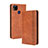 Funda de Cuero Cartera con Soporte Carcasa BY4 para Xiaomi Redmi 10A 4G Marron