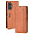 Funda de Cuero Cartera con Soporte Carcasa BY4 para Xiaomi Redmi K50 Gaming 5G Marron