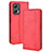 Funda de Cuero Cartera con Soporte Carcasa BY4 para Xiaomi Redmi K50i 5G Rojo