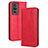 Funda de Cuero Cartera con Soporte Carcasa BY4 para Xiaomi Redmi K60 Pro 5G Rojo