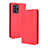 Funda de Cuero Cartera con Soporte Carcasa BY4 para Xiaomi Redmi Note 10 Pro 5G Rojo