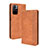 Funda de Cuero Cartera con Soporte Carcasa BY4 para Xiaomi Redmi Note 11 5G Marron