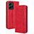 Funda de Cuero Cartera con Soporte Carcasa BY4 para Xiaomi Redmi Note 12 4G Rojo