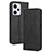 Funda de Cuero Cartera con Soporte Carcasa BY4 para Xiaomi Redmi Note 12 Explorer Negro