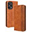 Funda de Cuero Cartera con Soporte Carcasa BY4 para Xiaomi Redmi Note 12 Turbo 5G Marron