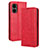 Funda de Cuero Cartera con Soporte Carcasa BY4 para Xiaomi Redmi Note 12R Pro 5G Rojo