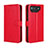 Funda de Cuero Cartera con Soporte Carcasa BY5 para Asus ROG Phone 7 Rojo