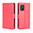 Funda de Cuero Cartera con Soporte Carcasa BY5 para Asus Zenfone 8 ZS590KS Rojo