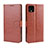 Funda de Cuero Cartera con Soporte Carcasa BY5 para Google Pixel 4 XL Marron