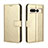 Funda de Cuero Cartera con Soporte Carcasa BY5 para Google Pixel 7 Pro 5G Oro