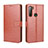 Funda de Cuero Cartera con Soporte Carcasa BY5 para HTC U20 5G Marron