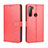 Funda de Cuero Cartera con Soporte Carcasa BY5 para HTC U20 5G Rojo