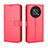 Funda de Cuero Cartera con Soporte Carcasa BY5 para Huawei Honor X9 5G Rojo