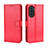 Funda de Cuero Cartera con Soporte Carcasa BY5 para Huawei Nova 10 Pro Rojo