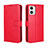 Funda de Cuero Cartera con Soporte Carcasa BY5 para Motorola Moto G 5G (2023) Rojo