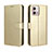 Funda de Cuero Cartera con Soporte Carcasa BY5 para Motorola Moto G Stylus (2023) 4G Oro