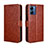 Funda de Cuero Cartera con Soporte Carcasa BY5 para Motorola Moto G14 Marron