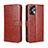 Funda de Cuero Cartera con Soporte Carcasa BY5 para Motorola Moto G23 Marron