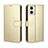 Funda de Cuero Cartera con Soporte Carcasa BY5 para Motorola Moto G73 5G Oro