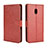 Funda de Cuero Cartera con Soporte Carcasa BY5 para Nokia C01 Plus Marron