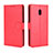 Funda de Cuero Cartera con Soporte Carcasa BY5 para Nokia C01 Plus Rojo