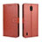 Funda de Cuero Cartera con Soporte Carcasa BY5 para Nokia C2 Marron