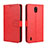 Funda de Cuero Cartera con Soporte Carcasa BY5 para Nokia C2 Rojo