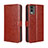 Funda de Cuero Cartera con Soporte Carcasa BY5 para Nokia C210 Marron