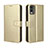 Funda de Cuero Cartera con Soporte Carcasa BY5 para Nokia C210 Oro