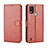 Funda de Cuero Cartera con Soporte Carcasa BY5 para Nokia G11 Plus Marron