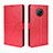 Funda de Cuero Cartera con Soporte Carcasa BY5 para Nokia G300 5G Rojo