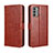 Funda de Cuero Cartera con Soporte Carcasa BY5 para Nokia G400 5G Marron