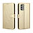 Funda de Cuero Cartera con Soporte Carcasa BY5 para Nokia G400 5G Oro