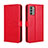 Funda de Cuero Cartera con Soporte Carcasa BY5 para Nokia G400 5G Rojo