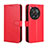 Funda de Cuero Cartera con Soporte Carcasa BY5 para OnePlus 12 5G Rojo