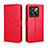 Funda de Cuero Cartera con Soporte Carcasa BY5 para OnePlus Ace Pro 5G Rojo