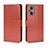 Funda de Cuero Cartera con Soporte Carcasa BY5 para OnePlus Nord N20 5G Marron