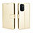 Funda de Cuero Cartera con Soporte Carcasa BY5 para OnePlus Nord N200 5G Oro