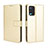 Funda de Cuero Cartera con Soporte Carcasa BY5 para Oppo A54 4G Oro