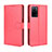 Funda de Cuero Cartera con Soporte Carcasa BY5 para Oppo A55 5G Rojo