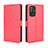 Funda de Cuero Cartera con Soporte Carcasa BY5 para Oppo A94 5G Rojo