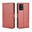 Funda de Cuero Cartera con Soporte Carcasa BY5 para Oppo Reno5 F Marron