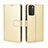 Funda de Cuero Cartera con Soporte Carcasa BY5 para Oppo Reno6 5G Oro