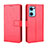 Funda de Cuero Cartera con Soporte Carcasa BY5 para Oppo Reno7 5G Rojo