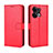 Funda de Cuero Cartera con Soporte Carcasa BY5 para Oppo Reno9 5G Rojo