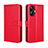 Funda de Cuero Cartera con Soporte Carcasa BY5 para Realme 10 Pro+ Plus 5G Rojo