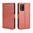 Funda de Cuero Cartera con Soporte Carcasa BY5 para Realme Q3i 5G Marron