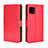 Funda de Cuero Cartera con Soporte Carcasa BY5 para Sharp Aquos Sense4 Rojo