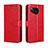 Funda de Cuero Cartera con Soporte Carcasa BY5 para Sharp Aquos Sense7 Rojo